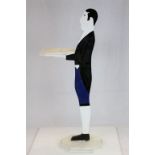A hand painted dumb waiter standing approx 35" tall.