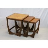 Mid 20th century Teak G-Plan E. Gomme Ltd Nest of Three Tables