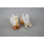 Two Chinese Jade Figures of Animals