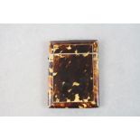 A vintage Tortoiseshell card case measuring approx 4" x 3".