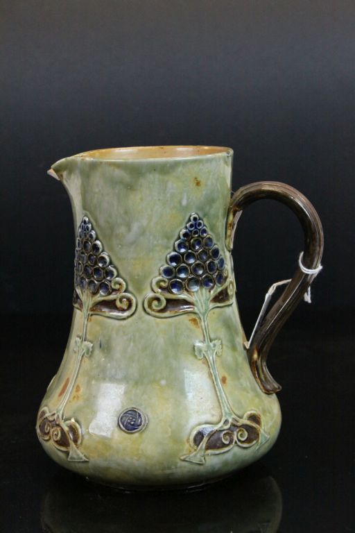 Royal Doulton Art Nouveau glazed Stoneware Jug, approx 18.5cm tall and numbered 3225 to base