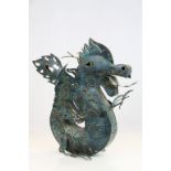 Folk Art tin model of a dragon