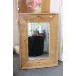 Large solid oak Vancouver mirror 110cm x 80cm x 8cm