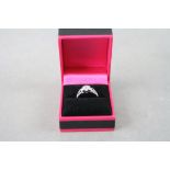 18ct White Gold Diamond Ring of 80 points approx.