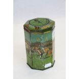 Advertising - Early 20th century Lyons' Tea ' The Grand National Drink ' Advertising Tin / Tea Caddy