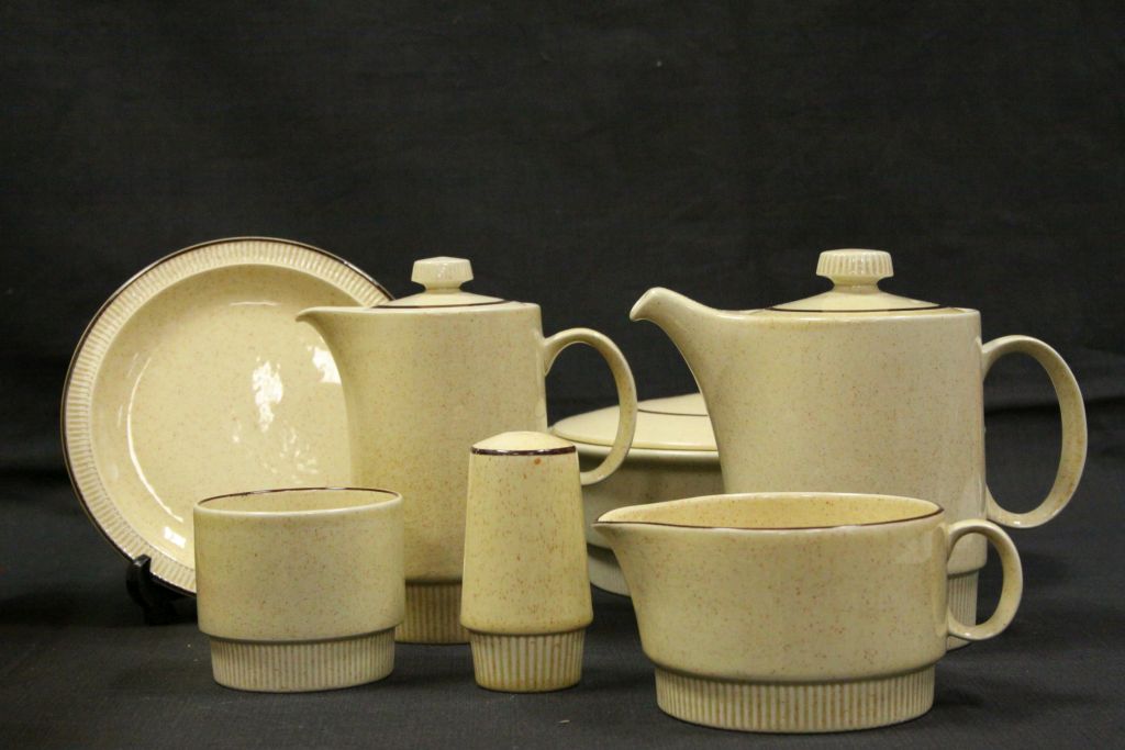 A part Poole Pottery ' Broadstone ' dinner service.