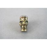 Brass Cased Vesta in the form of a Skull