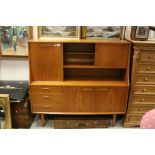 Mid 20th century Retro Teak Sideboard / Cabinet, no makers label but probably by Nathan, the upper