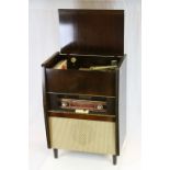 Vintage Philips Stella Radiogram with a small collection of Vinyl LP's