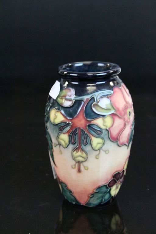 Small Moorcroft ceramic Vase 1993 with Pansy decoration & signed to base - Image 2 of 4