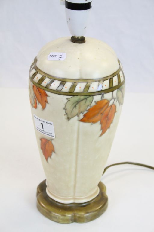 Frederick Rhead tube lined floral decorated lamp - Image 5 of 6