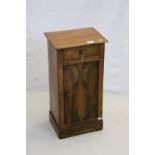 19th century French Fruitwood Pot Cupboard with Drawer, 34cms wide x 67cms high