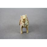 Bone netsuke type carving of a cow