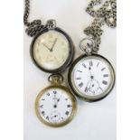 Three vintage pocket watches to include examples by Smiths and Oris, two of which come in protective