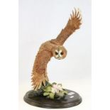 A Country Artists grace flight figure of a Tawny owl no CA 762