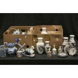 Quantity of Blue and White Ceramics to include Cauldon, Copeland and Spode together with a Box of