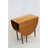 Retro Teak Gate-leg Table, 135cms (extended) x 73cms wide x 76cms high