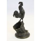 Early 20th century Auguste bronze rooster signed