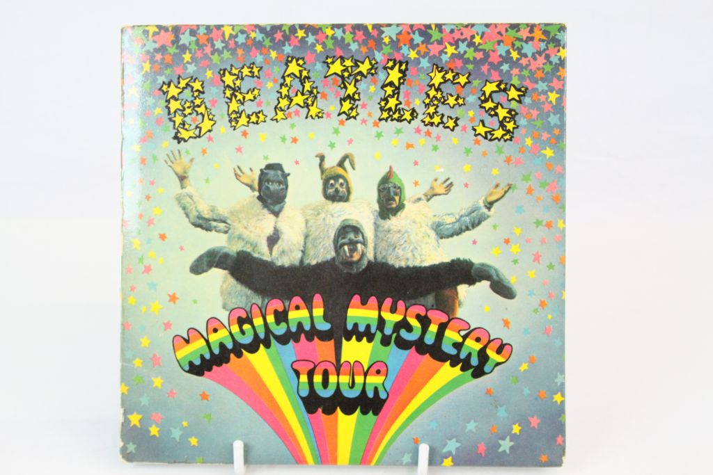 Vinyl - The Beatles - Magical Mystery Tour (EP) MMT1, Mono, blue lyrics, no inner sleeves, some wear