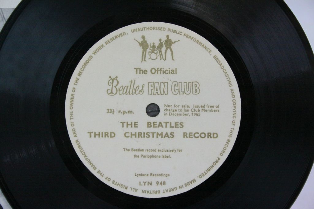 Vinyl - The Beatles - Third Christmas Record (LYN 948) Original card sleeve VG+ Vinyl no marks - Image 5 of 7