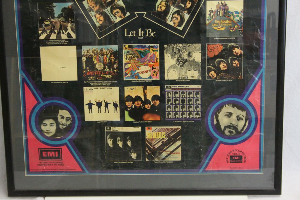 Music Memorabilia - The Beatles framed and glazed Let It Be box set promo poster. Only item to - Image 4 of 4