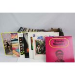 Vinyl - Collection of appox 60 rock & pop LP's to include The Beach Boys, Stevie Wonder, The Who, ZZ