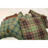 Collection of eight Tartan Cushions