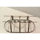 Large Wrought Iron Hanging Game Hooks, approx. 75cms long