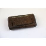 Vintage Oak Hand Made Snuff Box