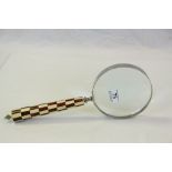 Giant Magnifying Glass with Checkered Handle, 38cms long