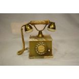 Vintage E G Zinnermann Onyx Telephone