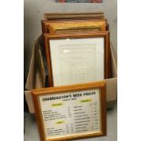 Collection of Brewerania related framed & glazed Ephemera to include Pub Price Lists etc