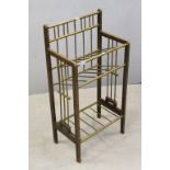 Austrian Art Nouveau Secessionist Magazine Rack, makers label to verso