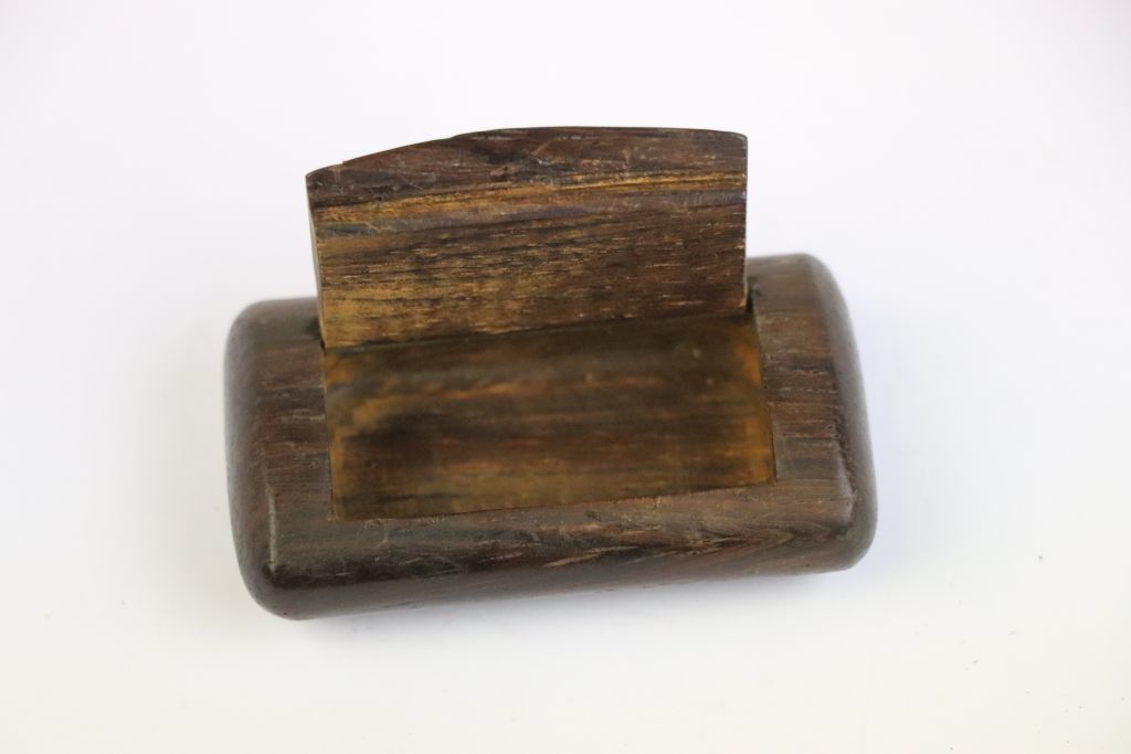 Vintage Oak Hand Made Snuff Box - Image 4 of 4