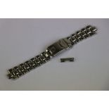Steel Breitling watch strap