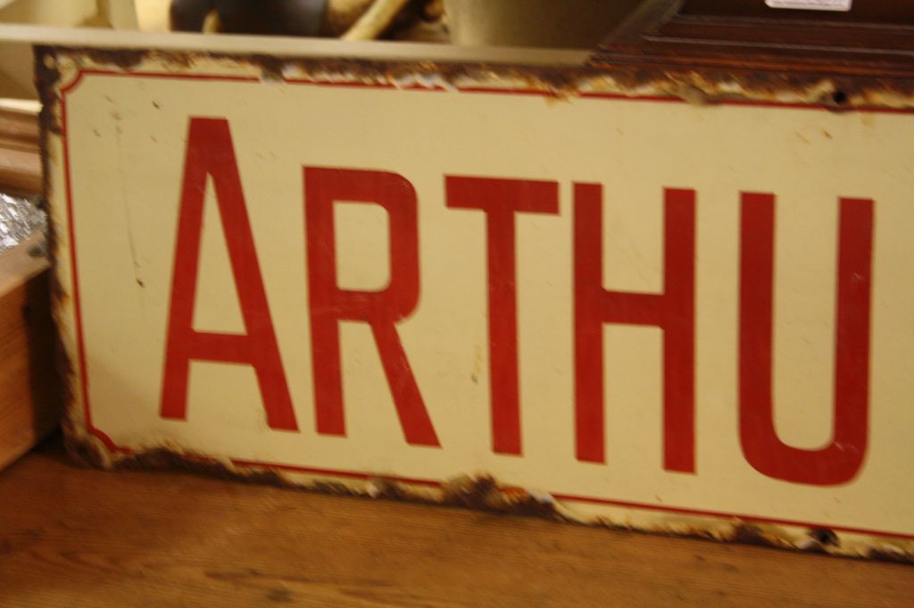 Vintage Enamel Sign ' Arthur Dennis Ltd ', 122cms x 23cms - Image 2 of 4