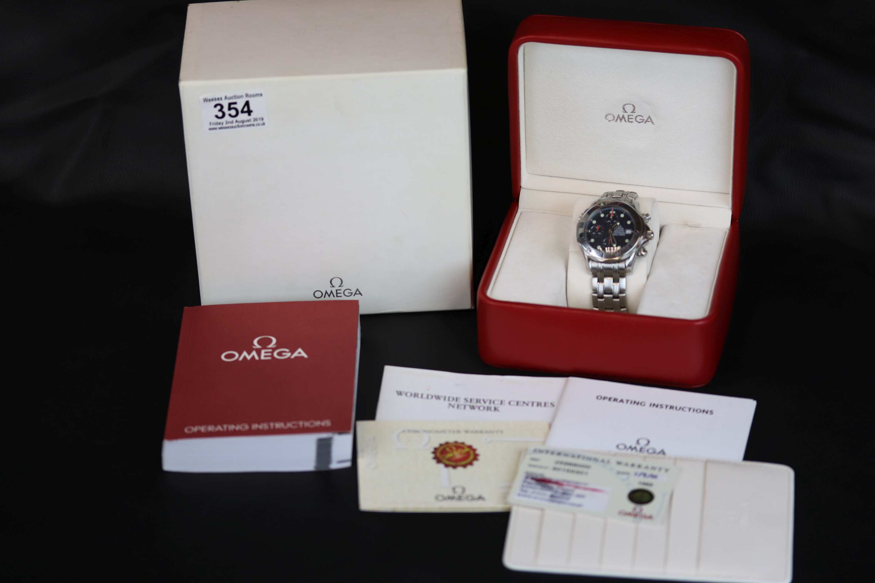 Boxed Gents Stainless Steel Omega Seamaster Professional Divers Chronograph 300m
