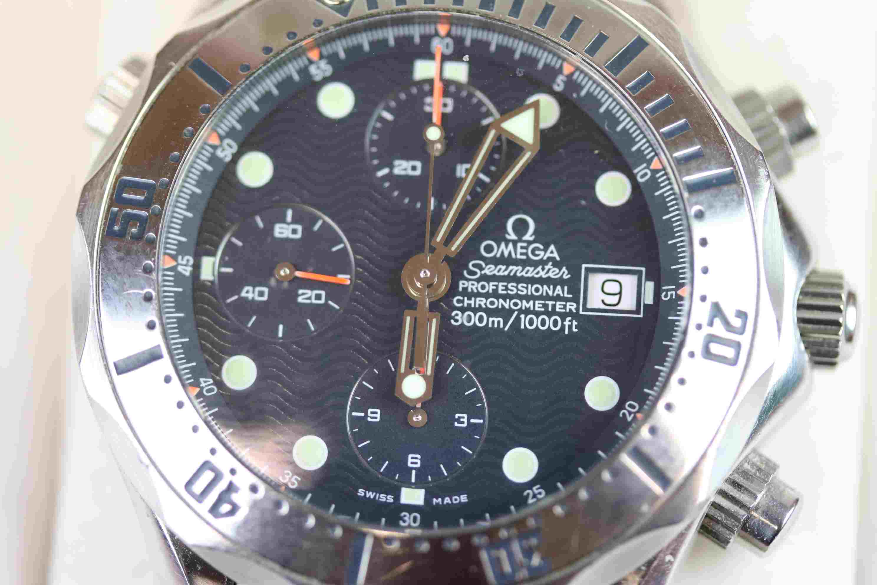 Boxed Gents Stainless Steel Omega Seamaster Professional Divers Chronograph 300m - Image 12 of 14