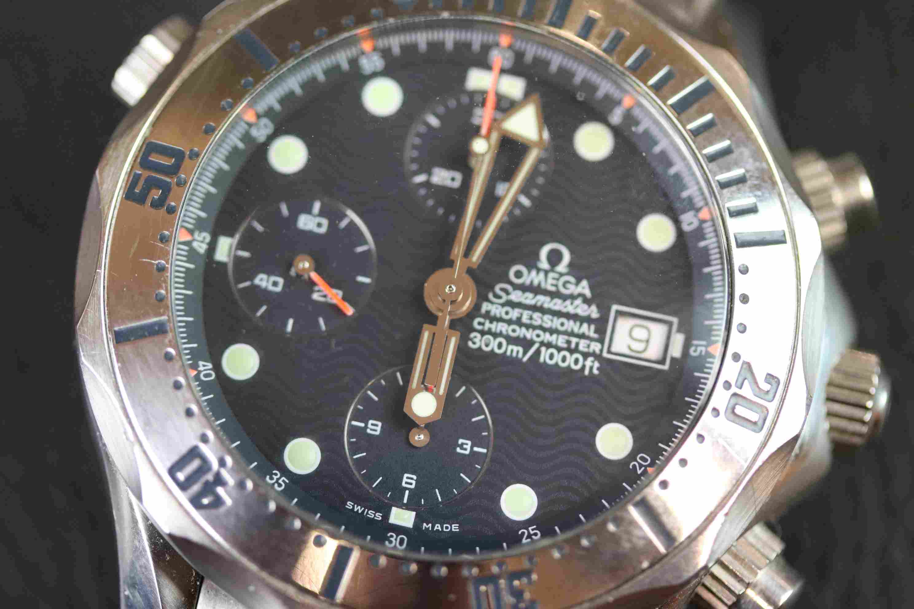 Boxed Gents Stainless Steel Omega Seamaster Professional Divers Chronograph 300m - Image 4 of 14