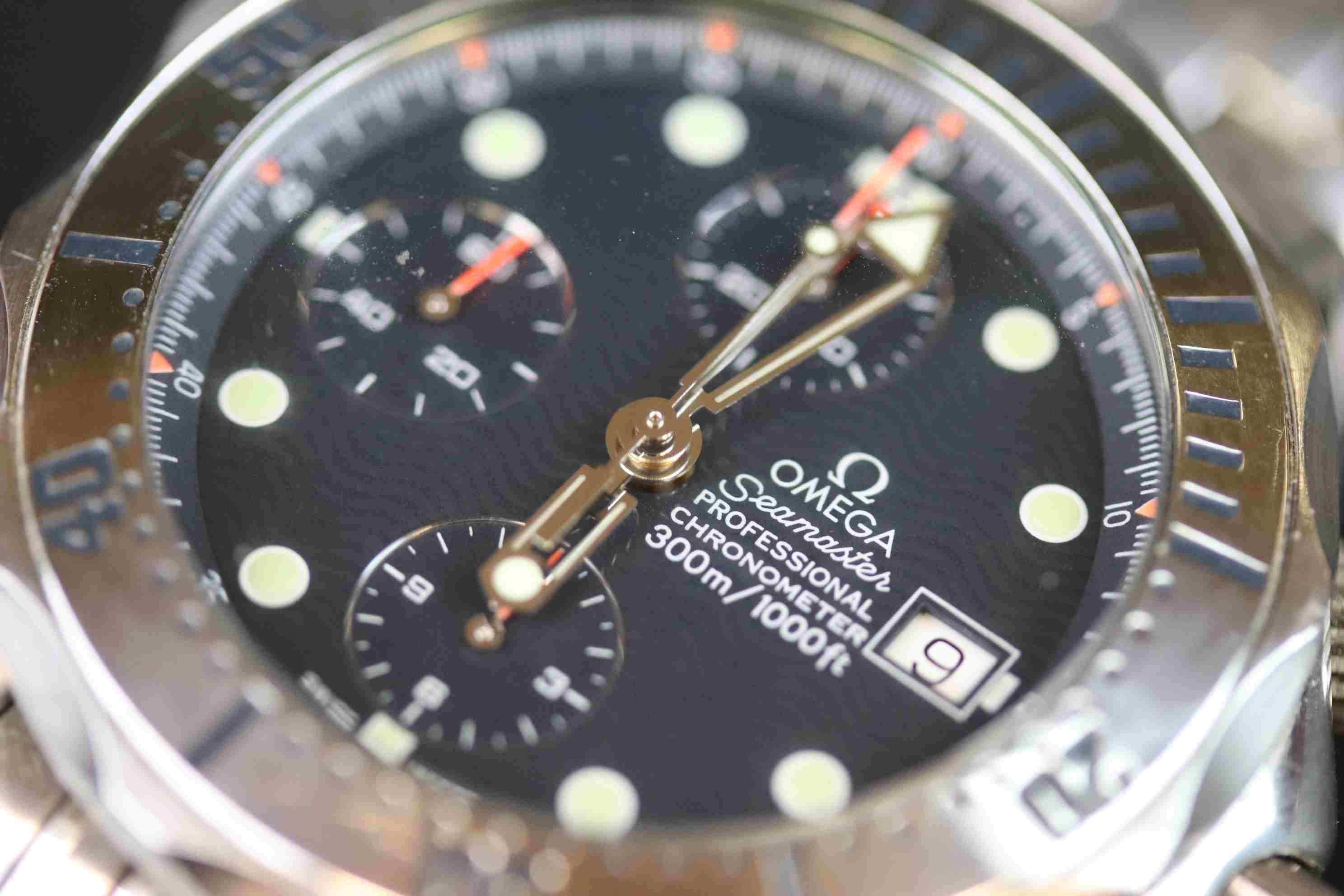 Boxed Gents Stainless Steel Omega Seamaster Professional Divers Chronograph 300m - Image 3 of 14