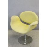 After Pierre Paulin Tulip Swivel Tub Chair raised on a Chrome Base (restored)