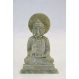 Green Soapstone Budha