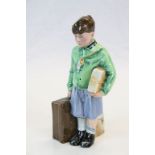 Ltd Edition Royal Doulton ceramic figurine "The Boy Evacuee" HN3202, stands approx 20cm