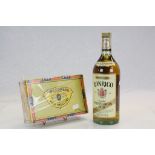 I.Imperial Quart bottle Ronrico Puerto Rican Rum smooth and 1 box King Edward cigars quantity of 50