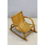 Vintage Child's Rocking Chair with Bentwood Seat
