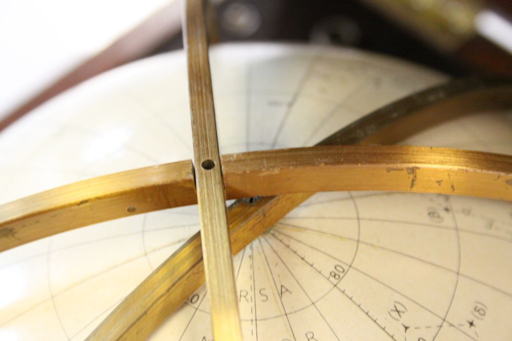 Wooden cased Star Globe Epoch 1975 by Kelvin and Hughes ltd with instructions to lid, approx. 27 x - Image 4 of 9