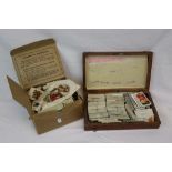Collection of vintage Cigarette cards to include Silks in two boxes