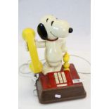 Vintage American Telecom co. Snoopy Telephone with push button dial, approx. 35 cm