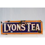 Lyons tea enamel sign