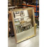 Gilt Framed Bevelled Edge Mirror, 131cms x 104cms